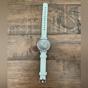 Garmin Lily 2 Classic: Silver with Sage Gray Nylon Band